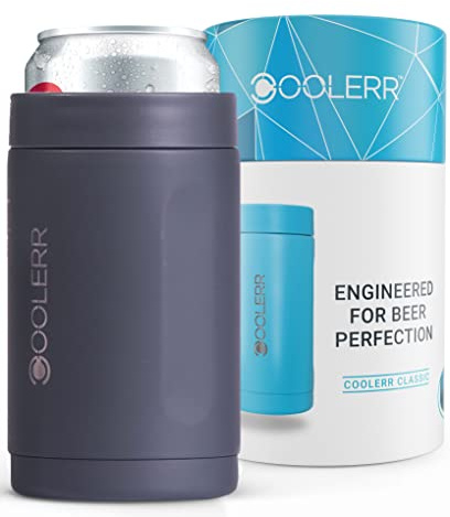 Coolerr Classic | Insulated Can Cooler & Bottle Cooler | 330ml Cans | 440ml Cans | 330ml Bottles | Beer Gifts for Men | Gadgets for Men | Gifts for Him | Beer Cooler