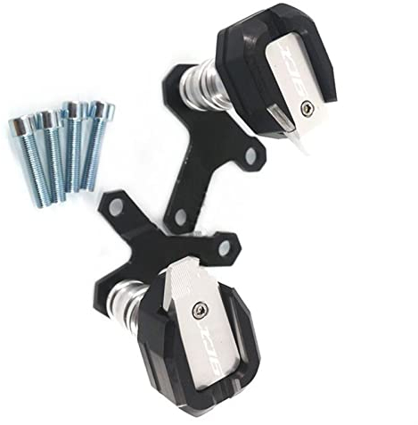LHSM Rahmengleiter Motorradzubehör Sturzschutz Sturzpad Verkleidungsschutz Anti Crash Pad Protector Für Yamaha XJ6 Diversion XJ-6 (Color : Silver)