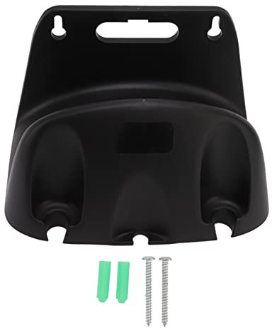 Fdit Water Hose Holder, Wall Mounted Hose Hanger Water Pipe Reel Bracket Garden Hose Holder Hanger for 20m Tube Winding(Black)