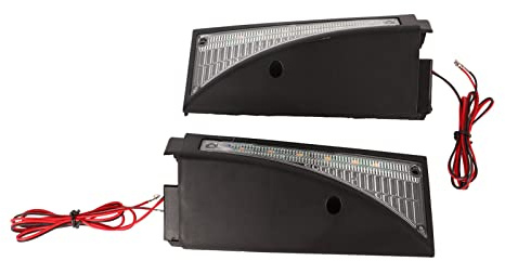 VGEBY Elektroroller-Blinker, 1 Paar 10-Zoll-Elektroroller-Blinker, Schwarz, LED, Warnrücklicht