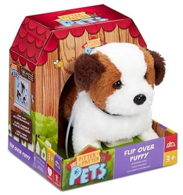 Pitter Patter Pets Flip Over Puppy Electronic Pet For Children From 3 Years Electronic Pets Walk Along Puppy Dog Animals Kids Toys Interactive Pet