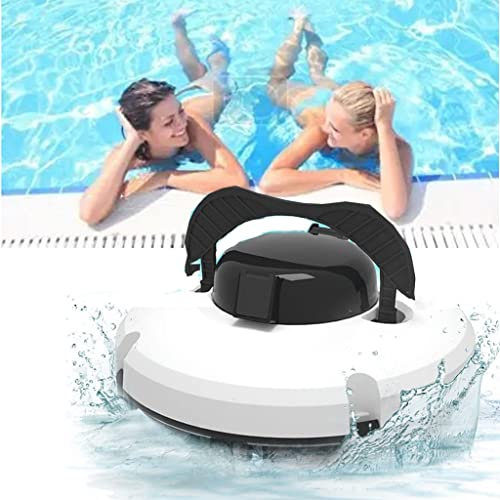 Automatic Pool Vacuum Cleaner, Cordless Automatic Pool Cleaner, Fully Automatic Robotic Pool Cleaner Wall-Climbing Underwater Cleaner, Ideal for In-Ground Swimming Pools up to 50 Feet A