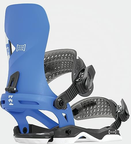 Rome Snowboards Vice Asymwrap - Fijaciones de snowboard para hombre, color azul, mediano/grande