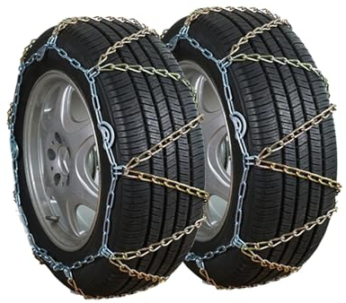 Winterreifen-Sicherheitsketten, 2 Stück, Notfall-Anti-Rutsch-Reifen-Traktionsketten, Schneekette für leichte LKW/SUV/ATV P235/75R15