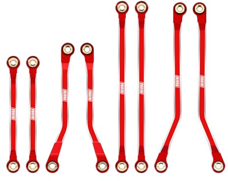 INJORA Aluminium High Clearance Links for TRX4M High Trail K10 F150（Red）