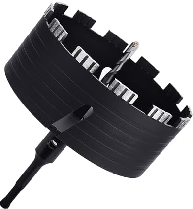 4.4 inch / 112mm Dry Core Drill Bit with SDS Plus Adapter for Concrete