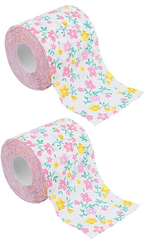 Gatuida 2 Rollen Bunt Bedrucktes Toilettenpapier mit Motiven Dekoratives Rollpapier für Haushalt und Hotel