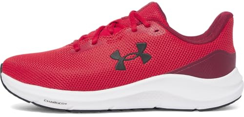 Under Armour herr Charged Pursuit 4 löparskor, Röd kardinal svart, 44 EU
