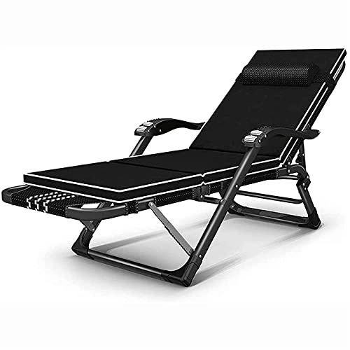 CCVAYE Klappbarer Liegestuhl, Hochleistungs-Schwerelosigkeitsstuhl, Liegestuhl, Liegestuhl, Loungesessel, Strandstuhl, Balkon, Büro-Loungesessel