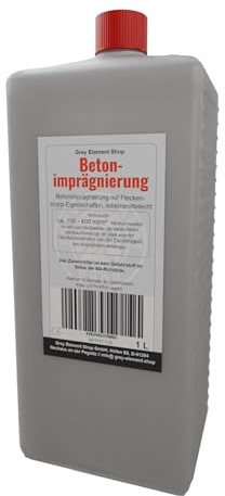 Lösemittelfreie Betonimprägnierung 1L, wasser-/ölabweisend, lebensmittelecht