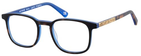 Botaniq Brille mit Sehstärke für Herren optional mit Sonnenbrillentönung oder Blaulichtfilter, Quadratisch, gefertigt aus Acetat (inklusive Brillenetui)