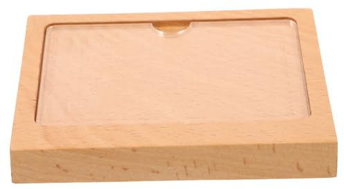 Gatuida Holzschildhalter Tischpreisschilder Kartenhalter Aus Holz Prospektständer Für Cafés Restaurants Mit Papiereinleger Für Leichtes Austauschen