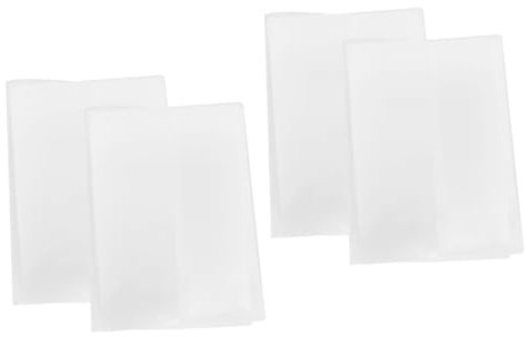 SEWACC 4stücke Buchschutzfolie Transparenter Notizbuchumschlag Kratzfester Notizblock Schutz Langlebige Schutzhülle Für Schulbücher Und Dokumente