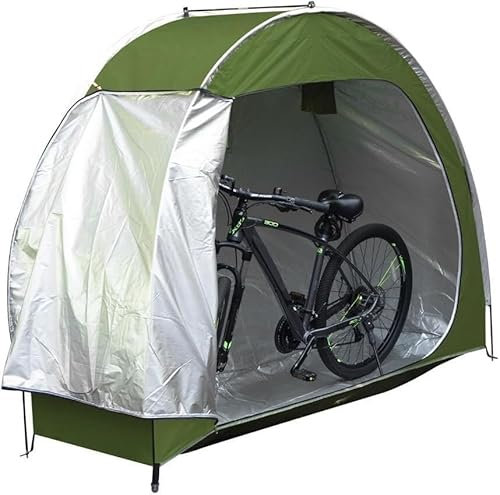 SUWOOPH Outdoor Bike Storage Tent - Waterproof, Bicycle Shelter with Window, Portable Garden Shed for Bicycles, Easy Assembly(Green)