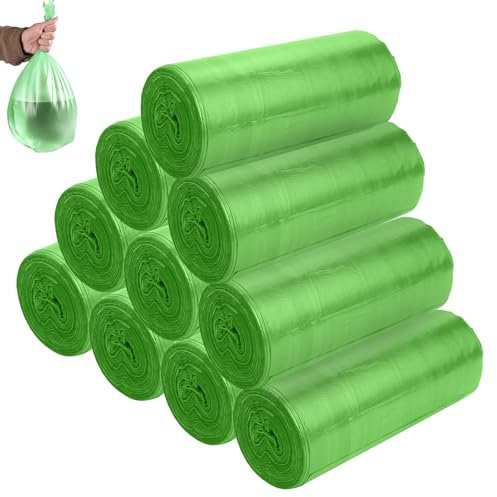 Lot de 200 sacs poubelle de 20 l, particulièrement résistants à la déchirure et imperméables, recyclables, pour la cuisine, pour la collecte des déchets résiduels et des déchets recyclables (50 x 45