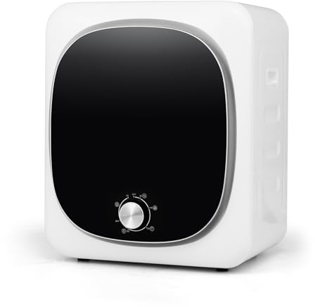 COSTWAY 2.5kg Secadora de Ropa Portátil, 800W Secadora Compacta con Tambor de Acero Inoxidable (Control con Perilla)