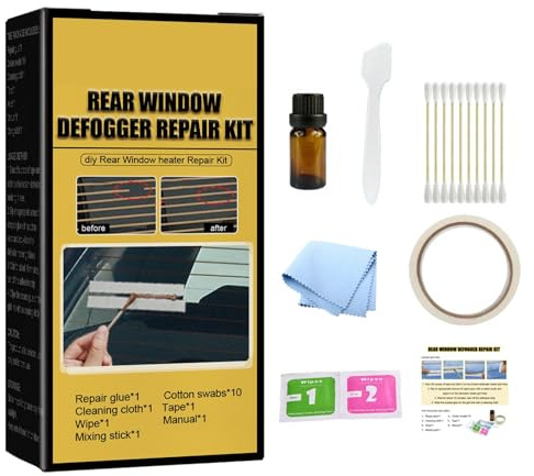 Car Rear Window Defroster Repair Kit, Rear Window Defogger Repair Kit, Windshield Repair Kit, Conductive Car Heated Rear Defroster Repair Kit, Heated Rear Window Repair Kit, Repair Disc Repair Set