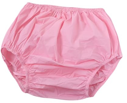 ChuYiElegance Komfortable Windelüberhose für Erwachsene Und Senioren, Professionelle Inkontinenzhose, Wasserdicht, Rosa, M