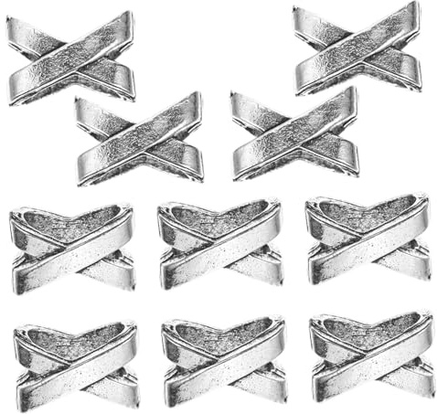 ARTSEWPLY 10St Viking Skäggpärlor Hållbara Metallpärlor för Skäggflätning och DIY Smycken för och Festdekorationer Rostfria och Designs