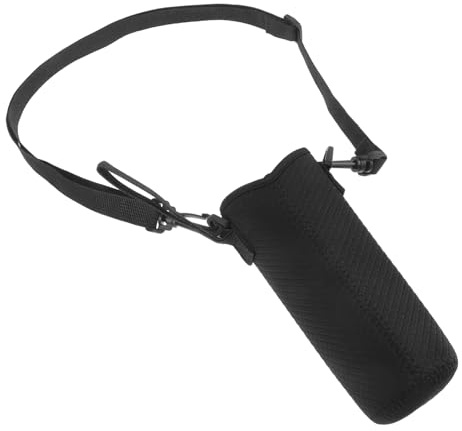 PartyKindom Housse de Bouteille Eau Portable avec Bandoulière Étui Isolant Pratique pour Voyage et Activités de Plein Air Compatible avec Divers Contenants