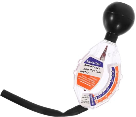 TOBBOMEY Testeur D'antigel Précis à Cadran pour Liquide de Refroidissement Voiture, Mesure Densité Antigel Auto, Outil Compact D’entretien Automobile Hiver