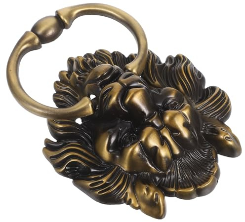 Toddmomy Maniglia Stile Cinese Antica per Porta a Testa di Leone in Lega di Zinco Resistente All'usura e Robusta per Decorazione Interna ed Esterna di Armadi e Porte