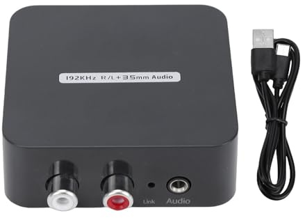 Fabater Estrattore Audio ARC 192KHz, Adattatore ARC HD con TOSLINK Ottico Digitale, Convertitore Audio con Porte Stereo R L da 3,5 Mm, Plug and Play per HDTV, Altoparlanti