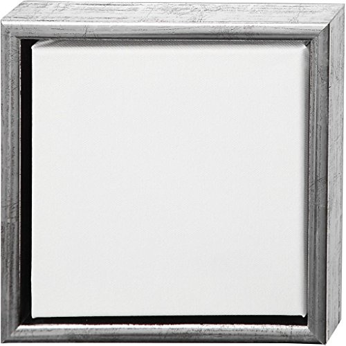 Keilrahmen, Außenmaße 24x24 cm, Tiefe 3 cm, Leinwandgröße: 20x20 cm, 6Stck.