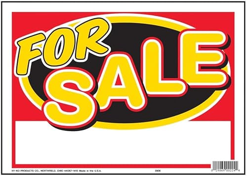 Hy-Ko Plastic Signs, 12” x 8.5”, Durable Long-Lasting Contrasting Posted Signs for Outdoor Use for Businesses, Property, Clear & Easy to Read Informational Display