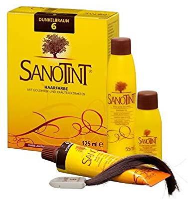 2x SANOTINT® Haarfarbe Nr. 06 (Dunkelbraun) von Naturlounge