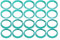 iSuperb 20 Pack Silicone Replacement Seal Rings for Stainless Steel Reusable Coffee Capsules - Green Eco-Friendly Refillable Pod Accessories