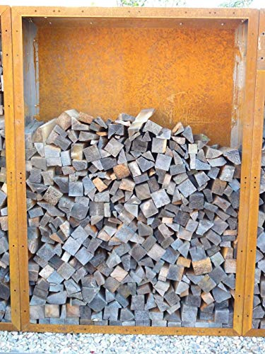 Metalltechnik Dermbach GmbH Kaminholzregal Metall aus Cortenstahl Edelrost