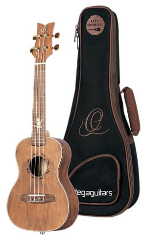 Ortega Guitars Lizard Series Linkshänder E-Akustik Konzert-Ukulele - Paldao