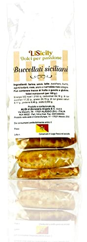 LiSicily - BISCOTTI BUCCELLATI ALLE MELE COTOGNE (500 Gr) - PRODUZIONE ARTIGIANALE | Buccellati di Pasta Frolla Ripieni di Marmellata alle Mele Cotogne | Fatti a Mano - Solo ingredienti 100% Naturali