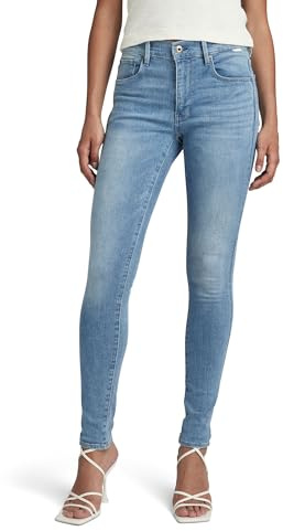 G-STAR RAW Dam 3301 High Waist Skinny jeans, grå (Sun Faded Glacier Grey A634-C464), 26 W/32 L, Grå (Sun Faded Glacier Grey A634-c464), 26W x 32L