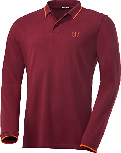 Chiemsee Herren Poloshirt Langarm, 100% Baumwolle, bequemes Polo mit lässigem Kragen, leichtes Langarmshirt, atmungsaktiv & luftdurchlässig, Gr. M-3XL