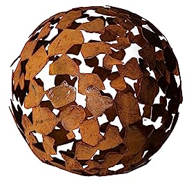 WEIDENPROFI Dekokugel, Scherbenkugel Edelrost 40 cm