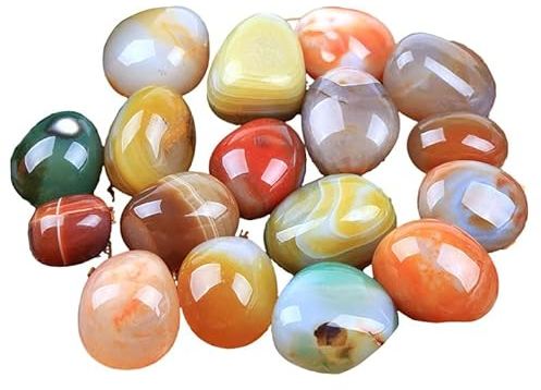 COYOUCO Dekorative Kieselsteine Für Den Innenbereich, Natürliche Gemischte Farbe Flussfelsen Für Pflanzen, Aquariensteine, Gartensteine, Vasenfüller, Landschaftsbaufelsen, Aquarienfelsen,D