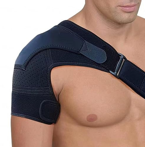 EvAnem Kompressions-Schulterbandage für Männer und Frauen, Kompressions-Schulterbandage für Rotatorenmanschette, Professionelle Rotatorenmanschetten-Stützorthese Zur Schmerzlinderung Bei Luxation