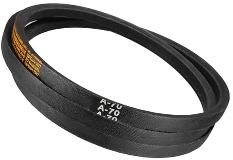 Kozelo A-70 Rubber V-Belts - [70 Inch Pitch Girth] Wrapped a Section Industrial Drive Belt for Transmission Use, JIS Standard, 1/2 Inch Width 5/16 Inch Thick