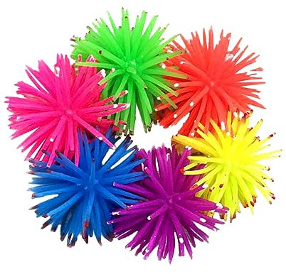 BESPORTBLE 6st Aquarium-Ornamente Aquariumdekoration Korallenspielzeug Dekorationen Für Aquarien Seeanemonen Spielzeug Pufferb?lle Künstlicher Seeigel Pufferbälle Mittel Aquarienbedarf