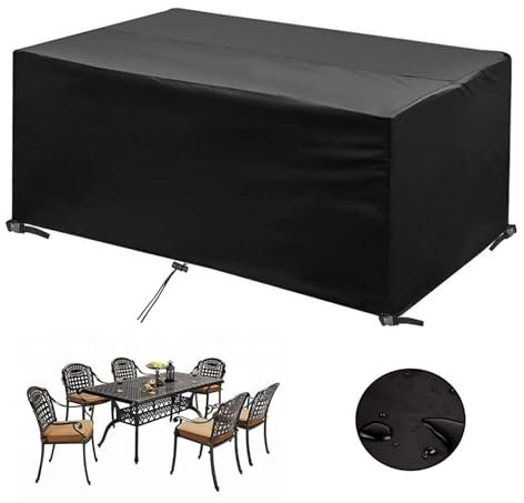 KDXAOBEI abdeckfolie gartenmöbel Winterfest-abdeckhaube gartenmöbel- 160x80x100cm(LxBxH) Abdeckung für gartenmöbel im freien möbelsets-Regen und Sonne Wasserfest - abdeckplane gartenmöbel groß