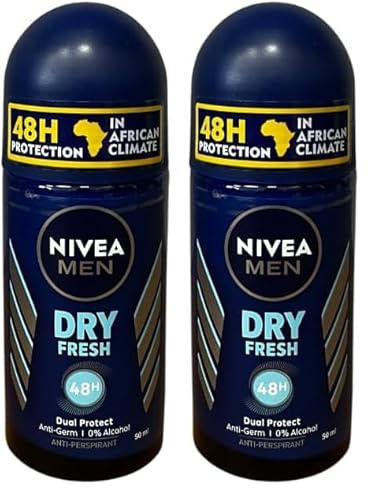 NIVEA Roll-on Dry Impact Men Fresh - Confezione da 12 x 50 ml - Totale 300 ml