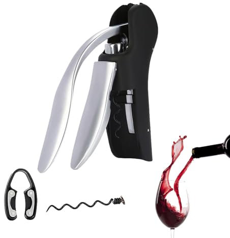 Ouvre-vin avec levier, tire-bouchon à levier vertical portable, outils pour et vin, ouvre-bouteille de vin, tire-bouchon et ouvre-bouteille à fonctionnement manuel