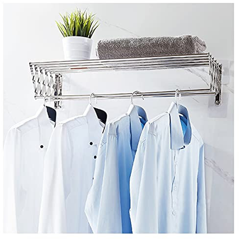 Porte-Serviettes Mural sur Porte-Serviettes sans perçage Porte-Serviettes de Cuisine Idéal pour Les Cuisines et Les salles de Bains Pliable et Extensible