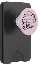 Electrocardiograph Tech EKG Technologist Technician PopSockets PopWallet for MagSafe