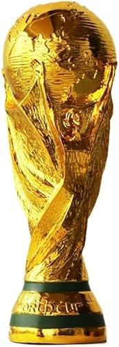 Aenglcvsm Gold-Pokal, Fußball-Trophäe, Weltmeisterschaft, Replik, Sammlung von Erinnerungsstücken, Dekoration für Haus und Büro, Geschenk für Fans (21 cm)