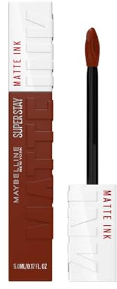 Maybelline New York Super Stay Matte Ink Flüssiger Lippenstift für 16H Halt, Mattes Finish, Kussecht & Wischfest ohne Abfärben, Hochpigmentierte Farbe, Nuance: 515 Renegade, 5 ml