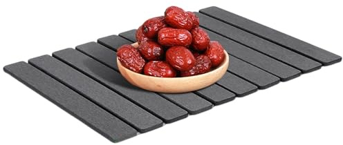 Chaies Tappetino per asciugare i piatti | Stuoia per asciugare i piatti in cucina – Diatomite pieghevole assorbente antiscivolo base per la casa agricola ristorante