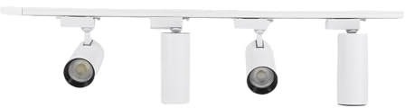 Spacnana Luce da Pista a LED, Luminoso 30W 6000K 4 Light Cob Spotlight a Soffitto Scorrevole per Camera da Letto del Soggiorno